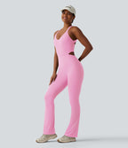 Combinaison bootcut d'entraînement gainante Halara UltraSculpt™ avec poches - Édition Easy Peasy