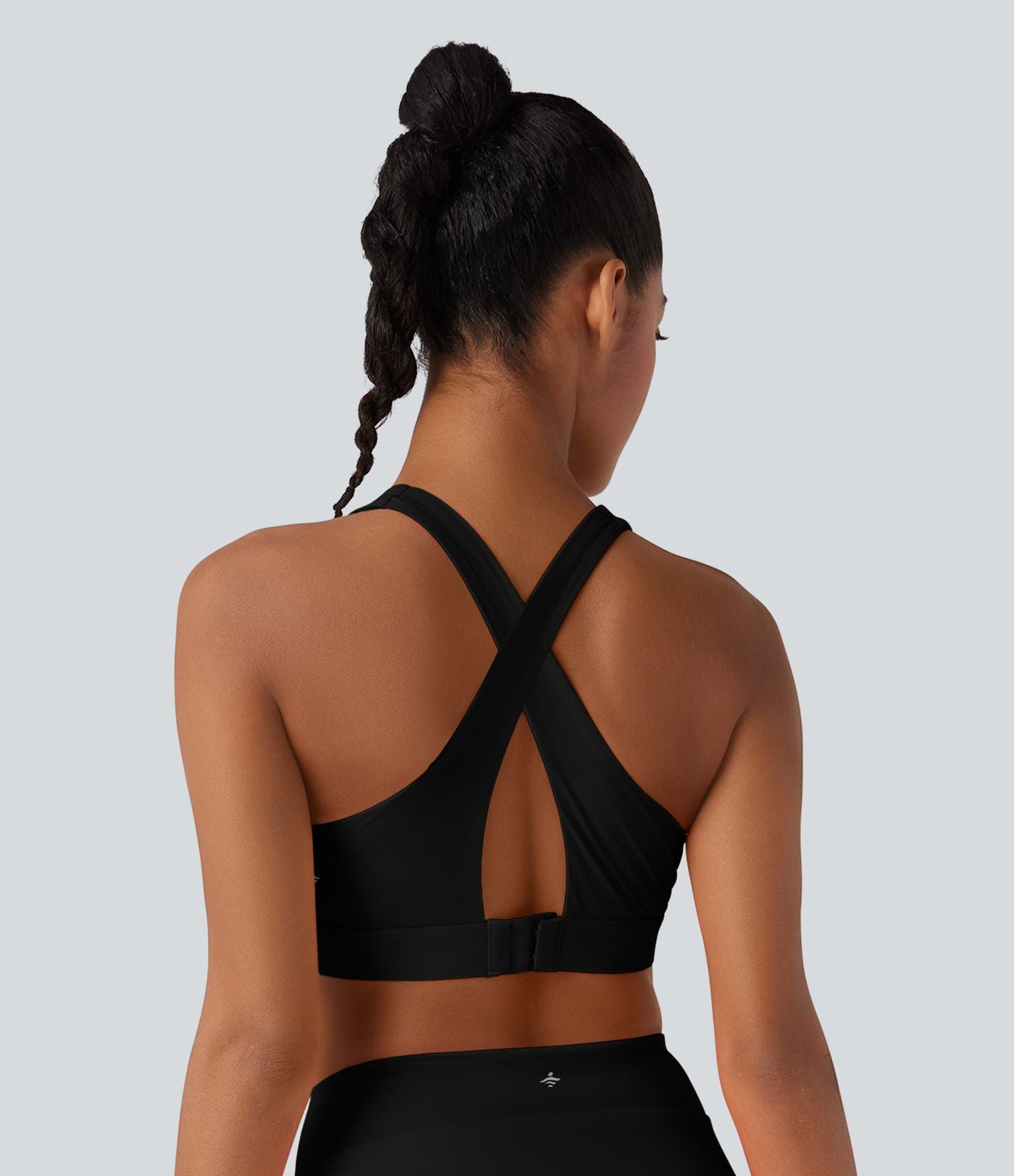 Haut de maillot de bain bikini plage et ville dos nu entrecroisé avec boucle réglable
