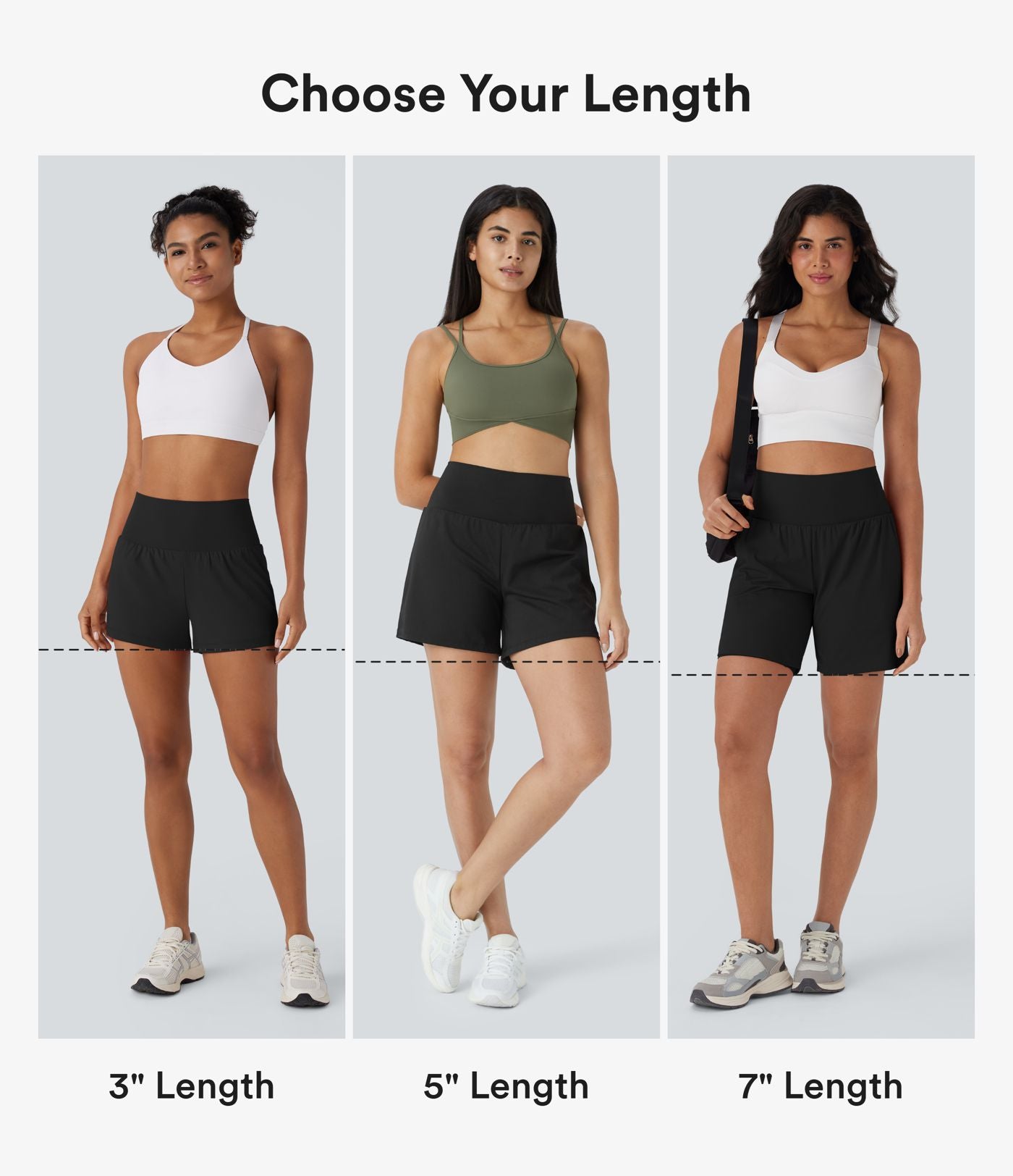 Short yoga 2-en-1 SoftlyZero™ Airy effet frais InstantCool taille très haute 12,5 cm avec poches, longueur allongée