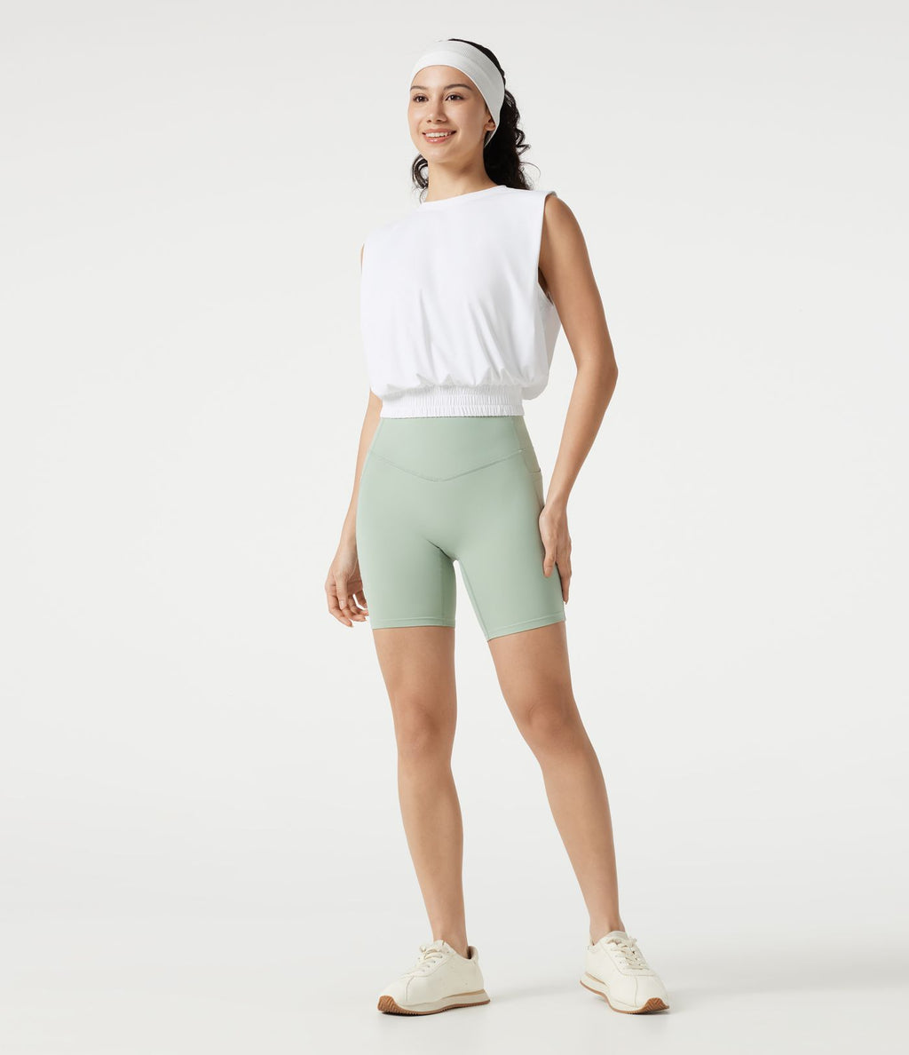 Débardeur de yoga col rond effet frais InstantCool, protection solaire UPF50+