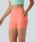 Short cycliste d’entraînement Halara UltraSculpt™ 8cm taille haute gainant avec poches