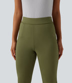 Pantalon bootcut court tailleur Halara Flex™ DayStretch mi-taille avec fente et poche