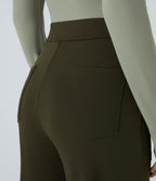Pantalon coupe droite taille haute DayStretch avec poches