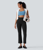 Pantalon 7/8 de yoga à coupe bootcut gainant taille haute avec poches Halara UltraSculpt™