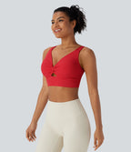 Brassière yoga SoftlyZero™ Airy maintien léger découpes effet frais InstantCool, bonnets E-G