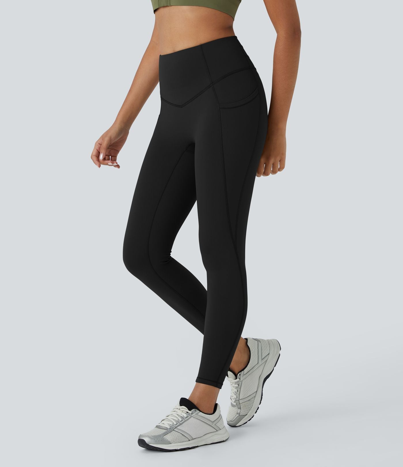Legging 7/8 de yoga Softlyzero™ thermique taille haute avec poches latérales