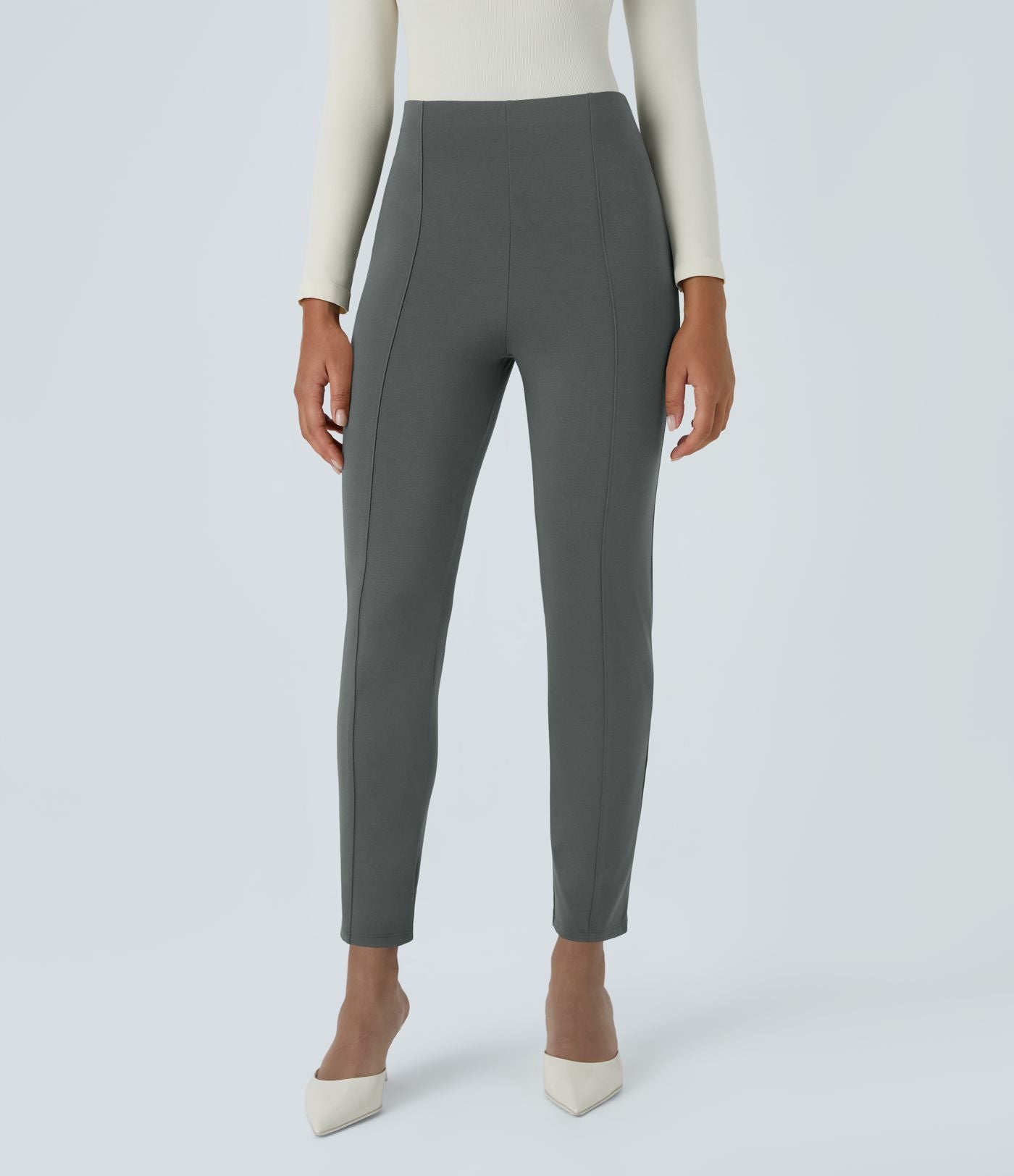 Pantalon tailleur ajusté taille haute Halara Flex™ avec poches