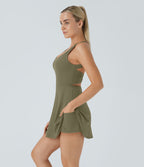 Robe de sport dos nu torsadée A-C