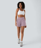Short yoga 2-en-1 SoftlyZero™ Airy effet frais InstantCool taille très haute 12,5 cm avec poches, longueur allongée