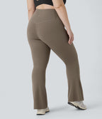 Pantalon de yoga à coupe bootcut gainant taille haute grande taille avec poches Halara UltraSculpt™