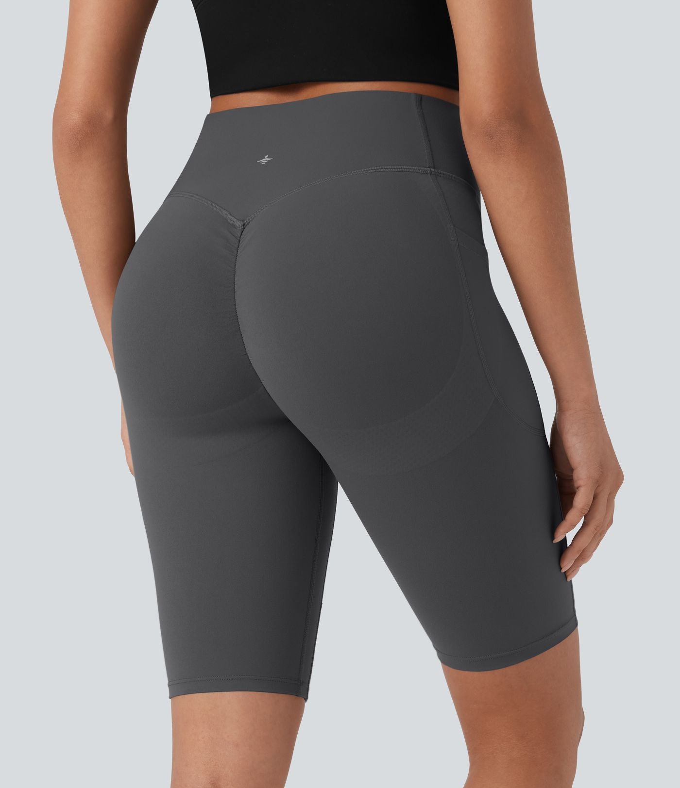Short cycliste 12,5 cm d'entraînement gainant taille haute avec poches Halara UltraSculpt™