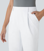 Pantalon de travail fuselé longueur cheville taille haute Halara Flex™ DayStretch avec poches