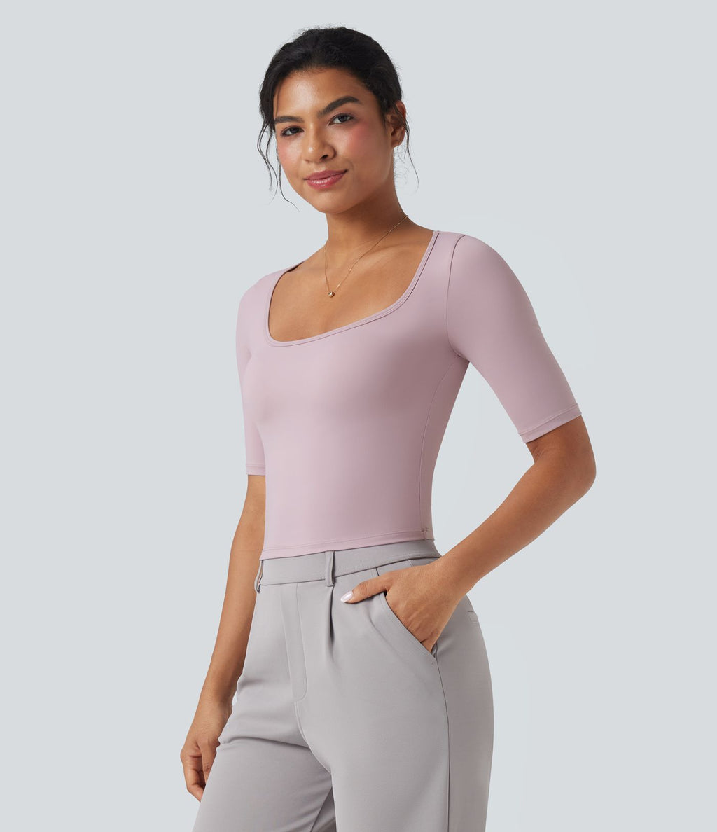 T-shirt de travail SoftlyZero™ Airy encolure arrondie manches courtes effet frais InstantCool