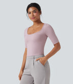 T-shirt de travail SoftlyZero™ Airy encolure arrondie manches courtes effet frais InstantCool