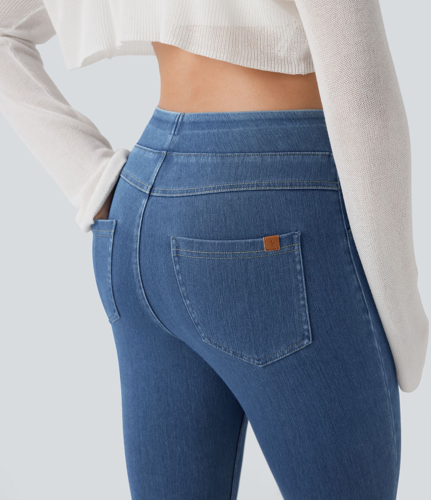 Halara Flex™ Jegging Capri Taille Haute Extensible Poche Latérale Arrière