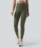 Halara UltraSculpt™ Legging de sport taille haute gainant froncé avec poches