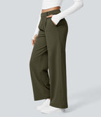 Pantalon tailleur Halara Flex™ DayStretch coupe droite taille haute avec poches