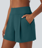 Short de travail large taille haute DayStretch avec poches