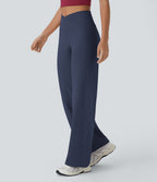 Pantalon yoga large croisé taille haute DayStretch avec poches