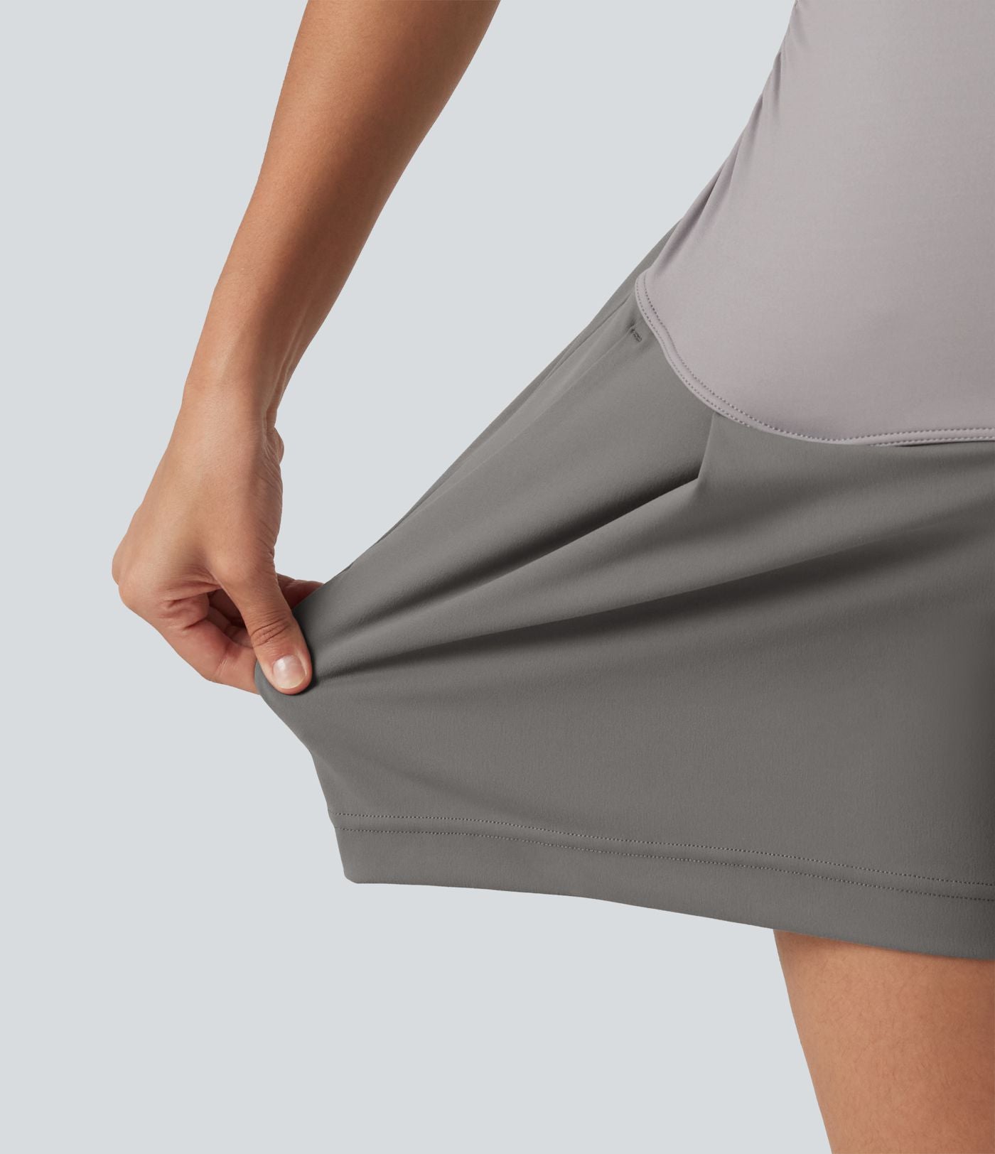 Short habillé de grossesse DayStretch 10 cm taille très haute coupe ample avec fronces et poches