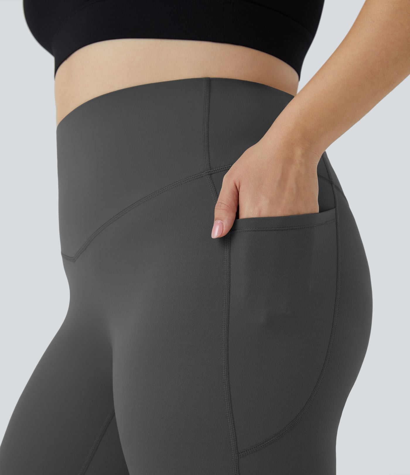 Legging d'entraînement gainant taille haute grande taille avec poches Halara UltraSculpt™