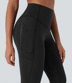 Legging 7/8 de yoga gainant galbant taille haute avec poches Halara UltraSculpt™