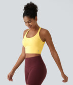 Débardeur yoga court SoftlyZero™ Plush à découpes A-C