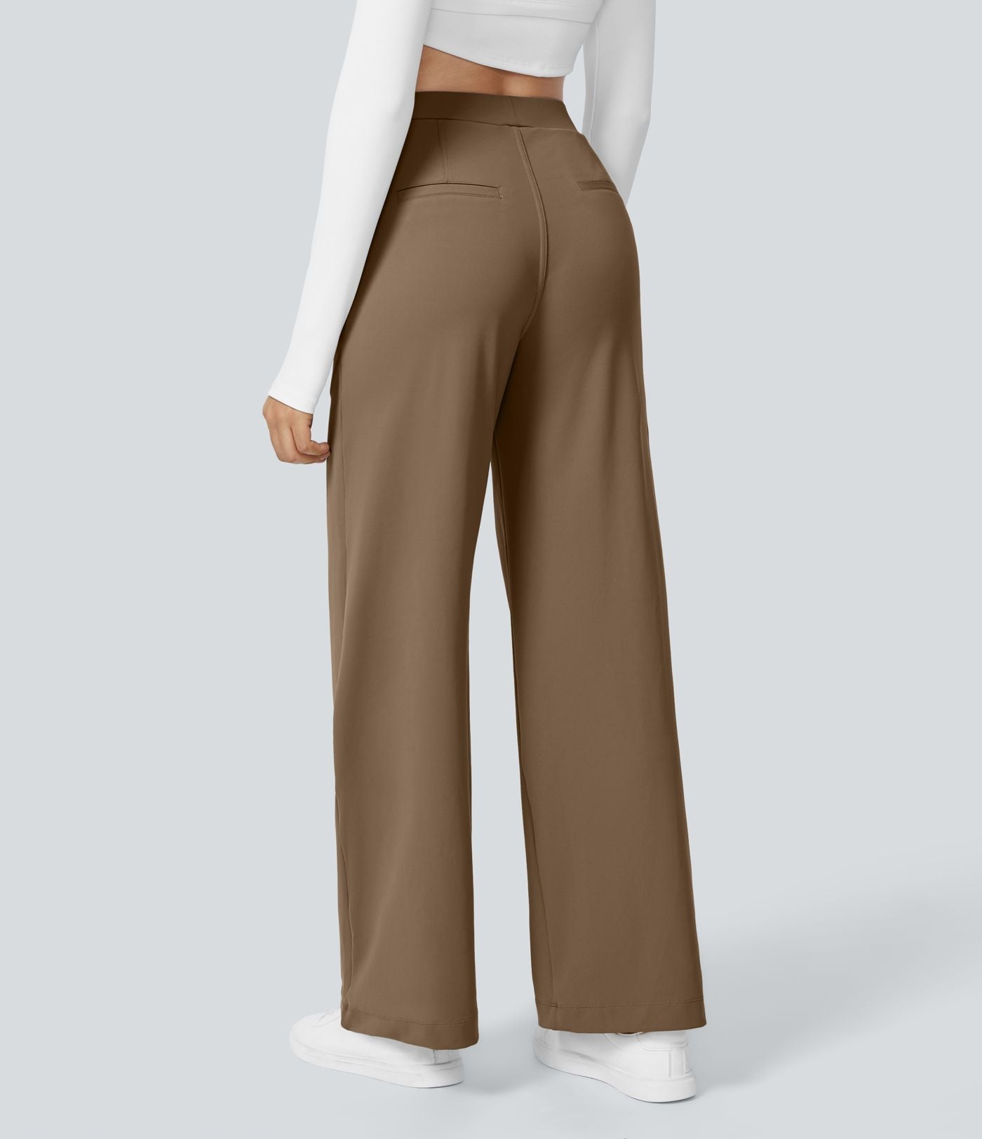 Pantalon tailleur Halara Flex™ DayStretch coupe droite taille haute avec poches