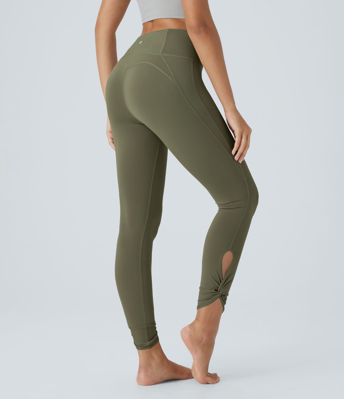 Softlyzero™ Leggings de Yoga Taille Haute avec Poche Arrière Découpée et Torsadée