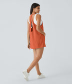 Breezeful™ Robe Sport Randonnée Mini Séchage Rapide 2 Pièces Dos Nu Poches Multiples Cordon de Serrage