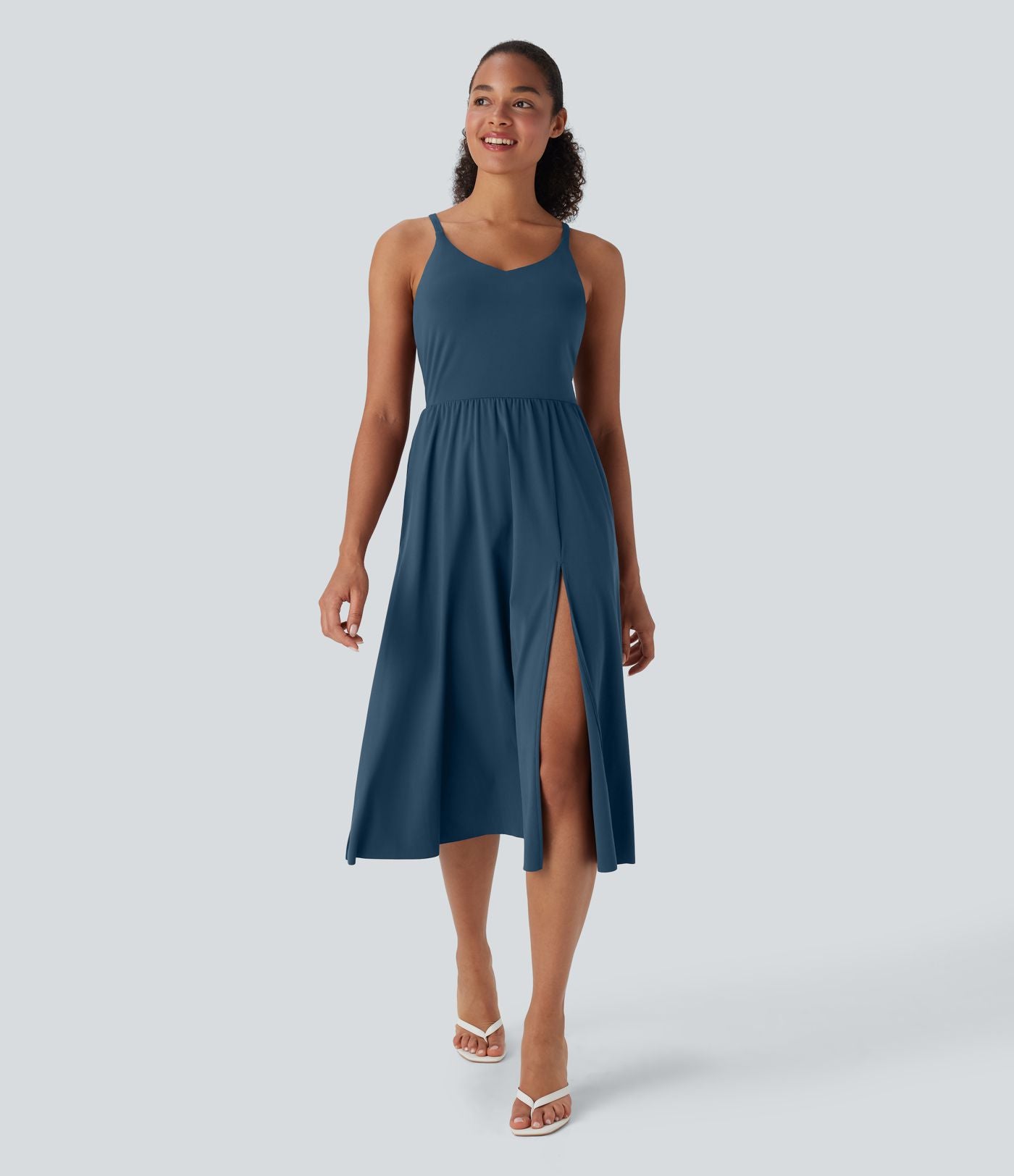 Robe caraco décontractée SoftlyZero™ Airy dos nageur effet frais InstantCool avec poches, bonnets E-G