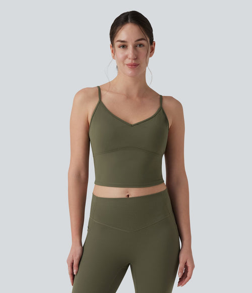 Brassière de sport SoftlyZero™ Plush maintien léger bretelles croisées dos nu