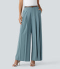 Pantalon tailleur large fluide Breezeful™ taille mi-haute séchage rapide avec poches latérales