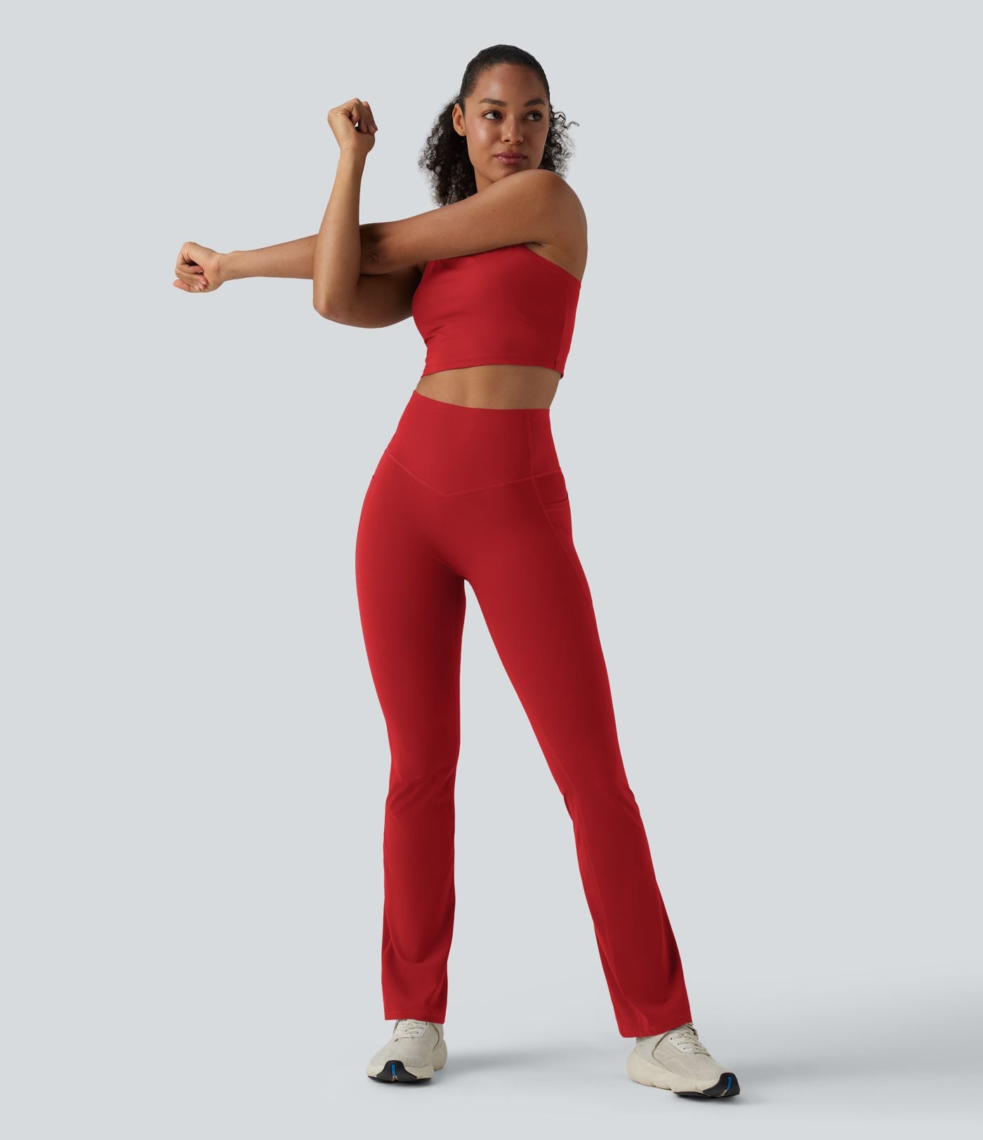 Legging de yoga bootcut Halara UltraSculpt™ taille haute push-up gainant avec poches