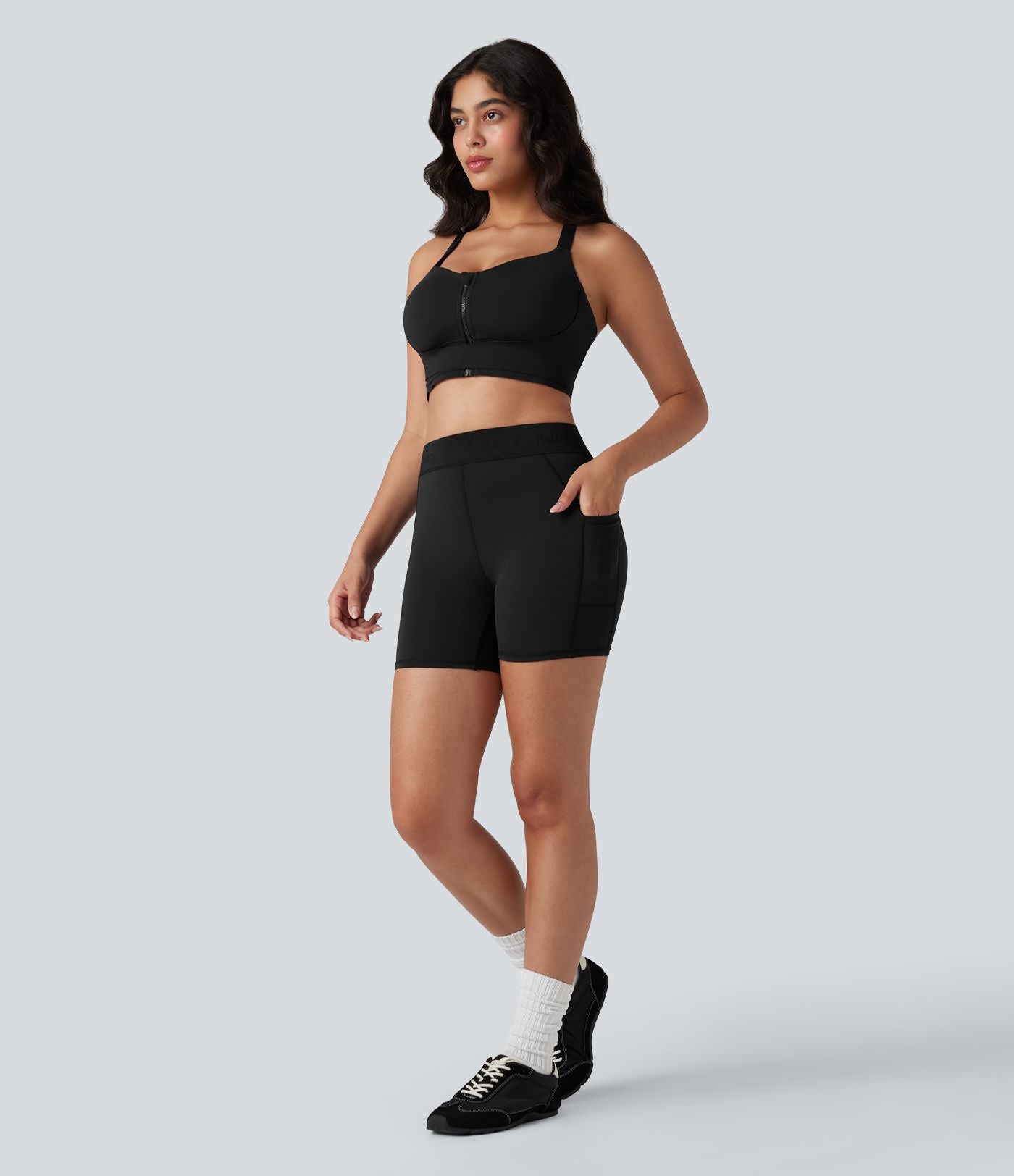 Brassière de sport SpeedWave™ maintien moyen push-up fermeture éclair boucle ajustable séchage rapide running bonnets E-G