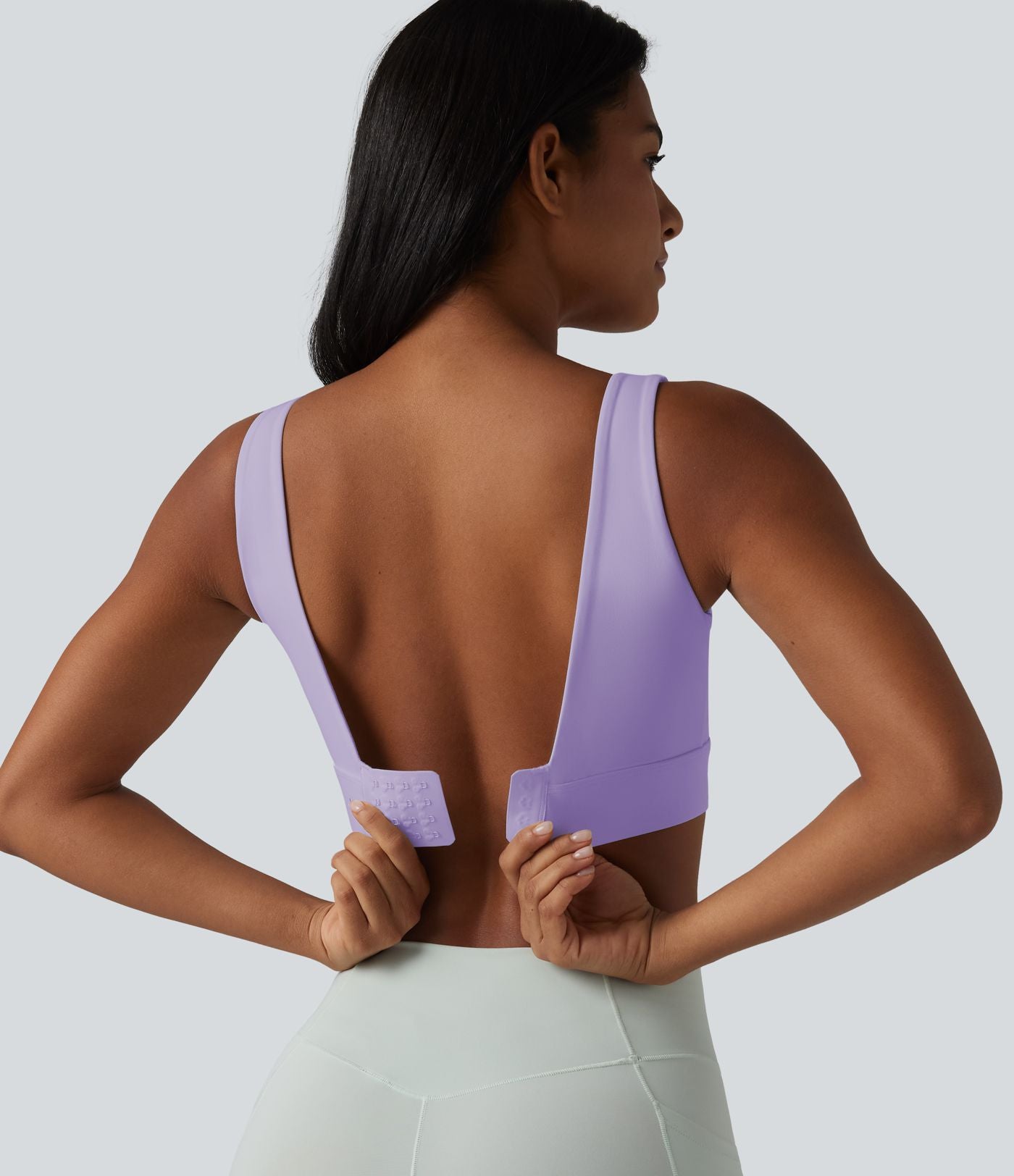 Brassière de sport Halara UltraSculpt™ maintien moyen dos nu avec boucle ajustable et brassière intégrée