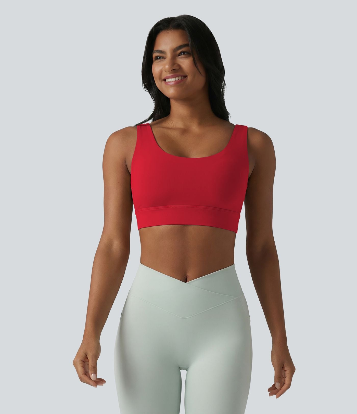 Brassière de sport Halara UltraSculpt™ maintien moyen dos nu avec boucle ajustable et brassière intégrée