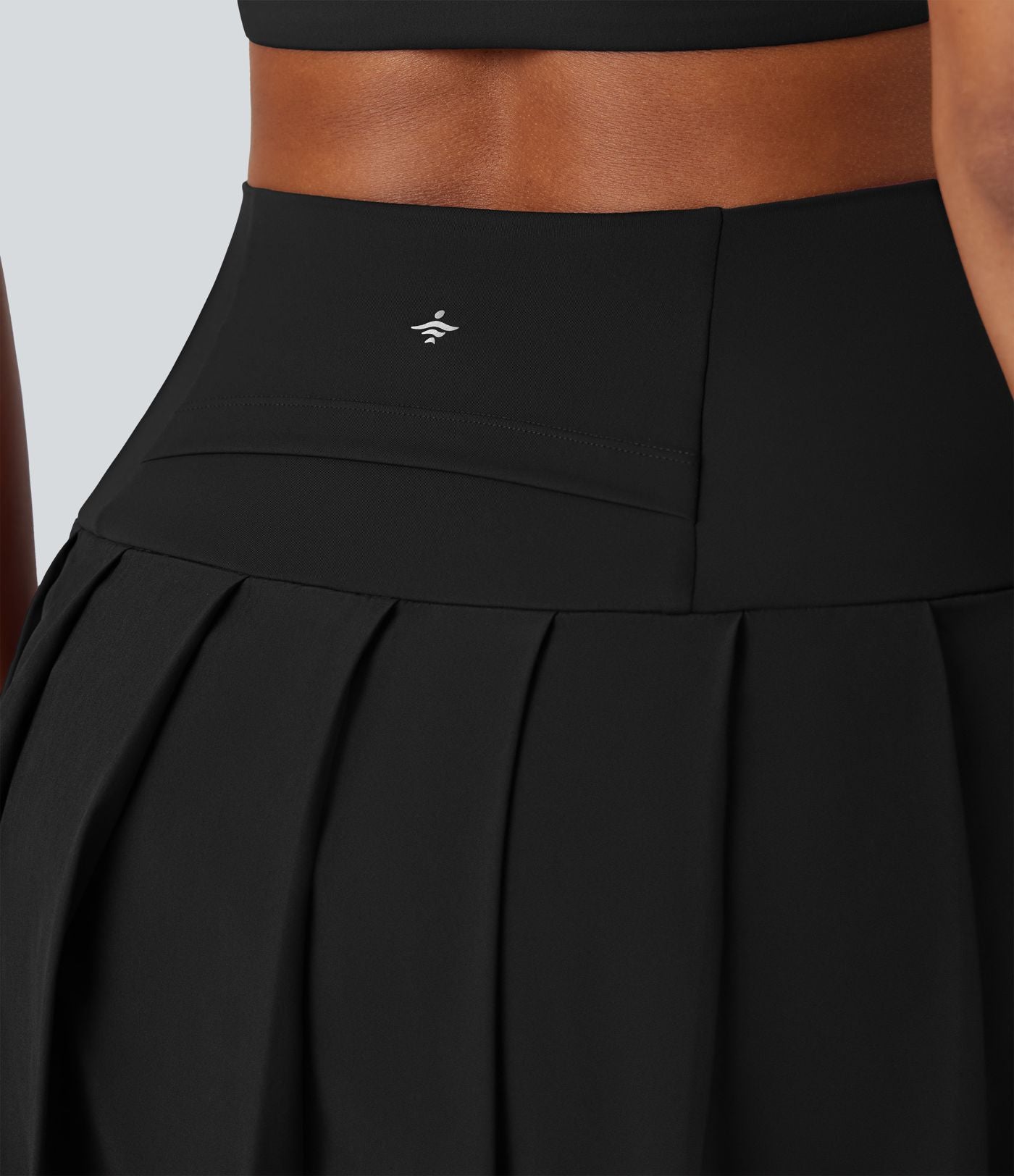 Legging à jupe étrier danse Breezeful™ 2-en-1 taille haute plissé résille contrastante séchage rapide avec poches