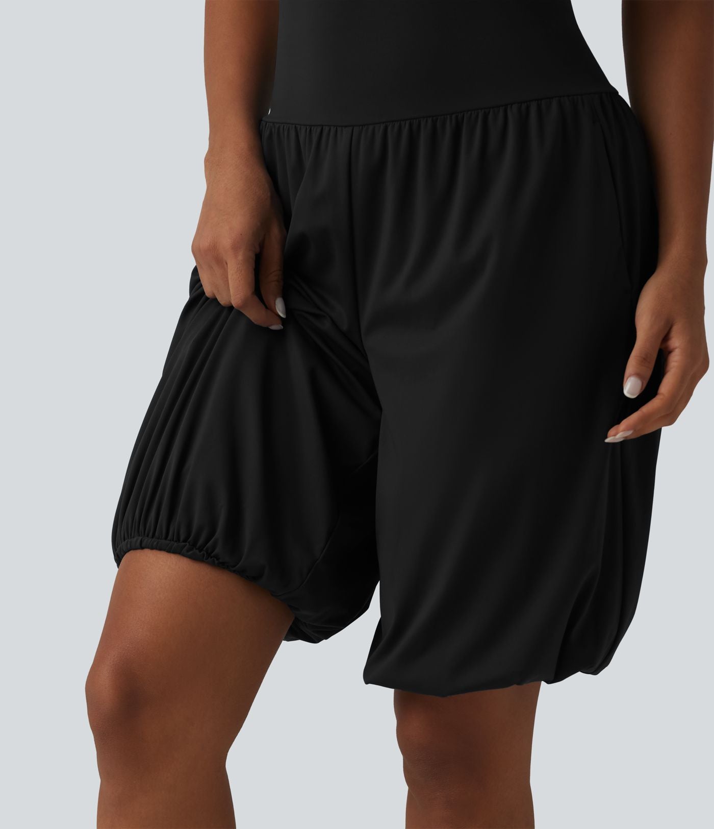 Short ballon de yoga SoftlyZero™ Airy effet frais InstantCool taille très haute avec poches