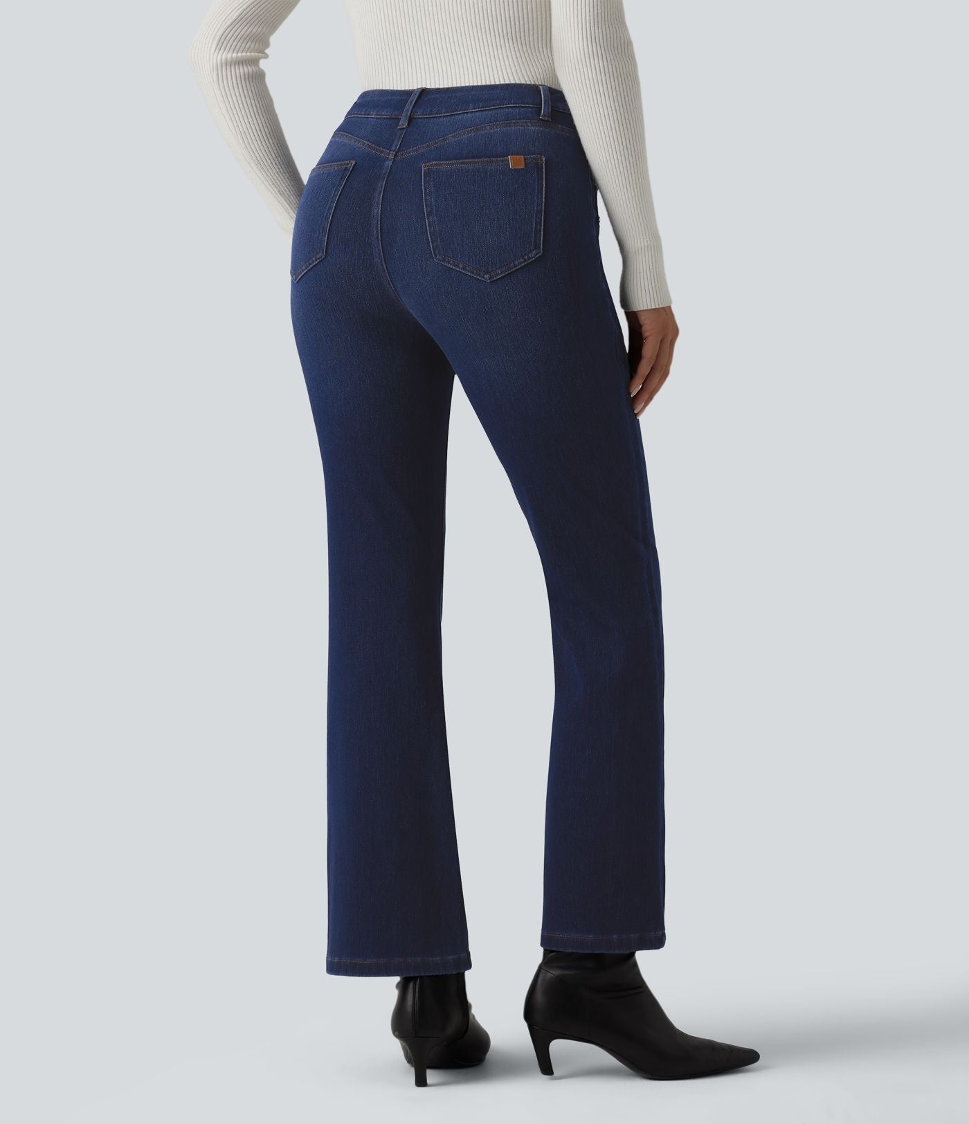 Halara Flex™ Jean bootcut casual taille mi-haute à boutons décoratifs avec poches