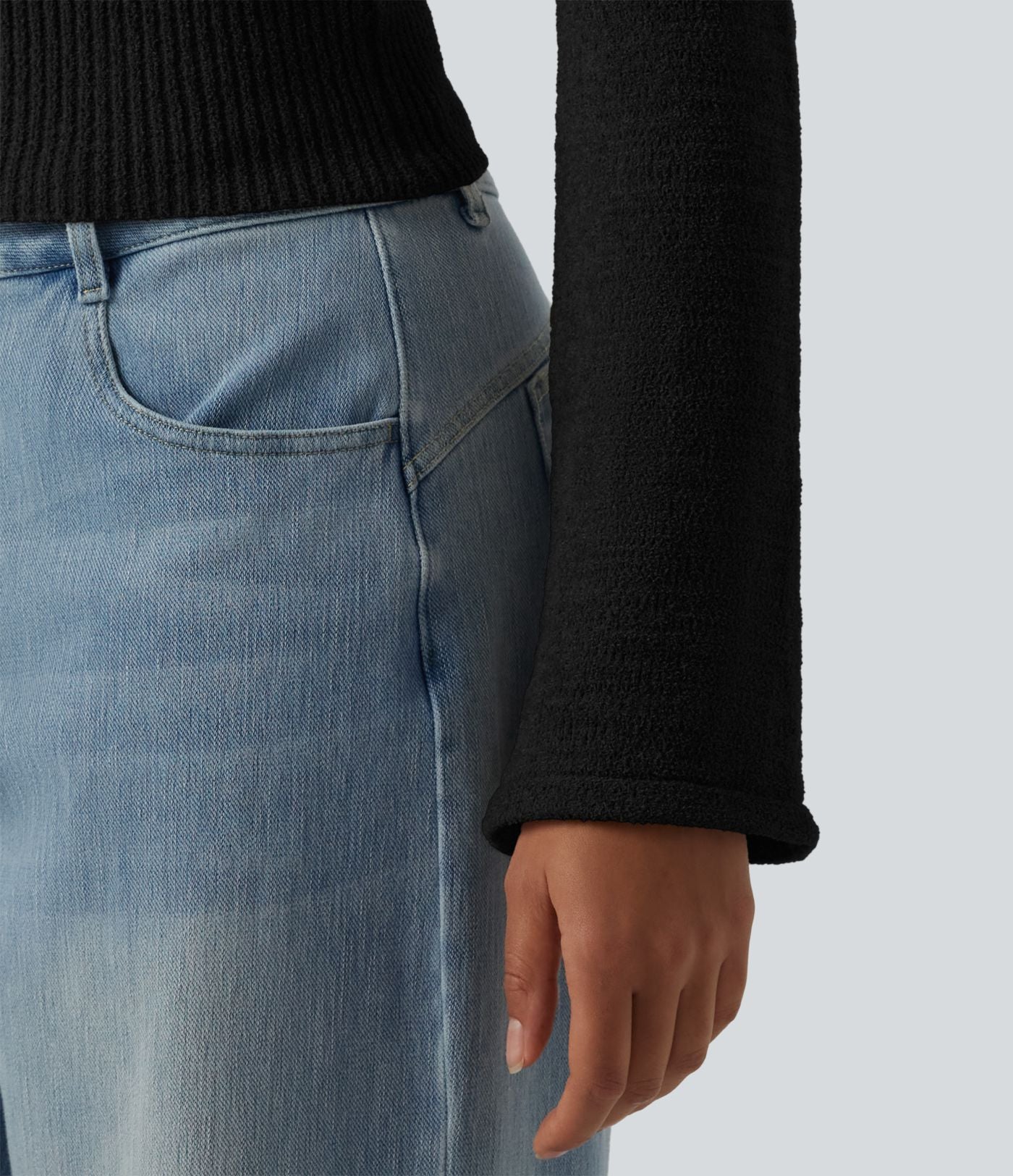 Gilet casual à capuche avec manches à volants et fermeture zippée