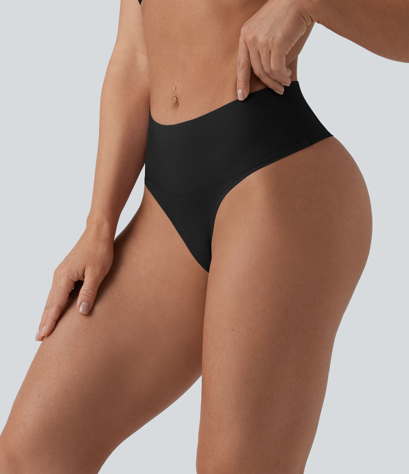 String taille haute gainant