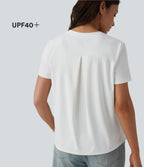 T-shirt casual col rond à manches courtes – UPF 40+