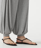 Jogging décontracté côtelé ventre plat, taille haute, très extensible, à poches
