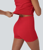Robe de sport yoga 2-en-1 SoftlyZero™ Plush push-up coques moulées fermeture éclair avec poches édition Easy Peasy E-G