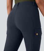 Pantalon cargo bootcut randonnée taille moyenne DayStretch avec poches