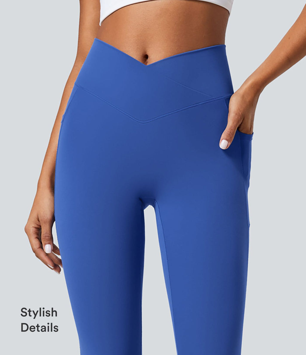 Softlyzero™ Legging Unis Poches Croisées