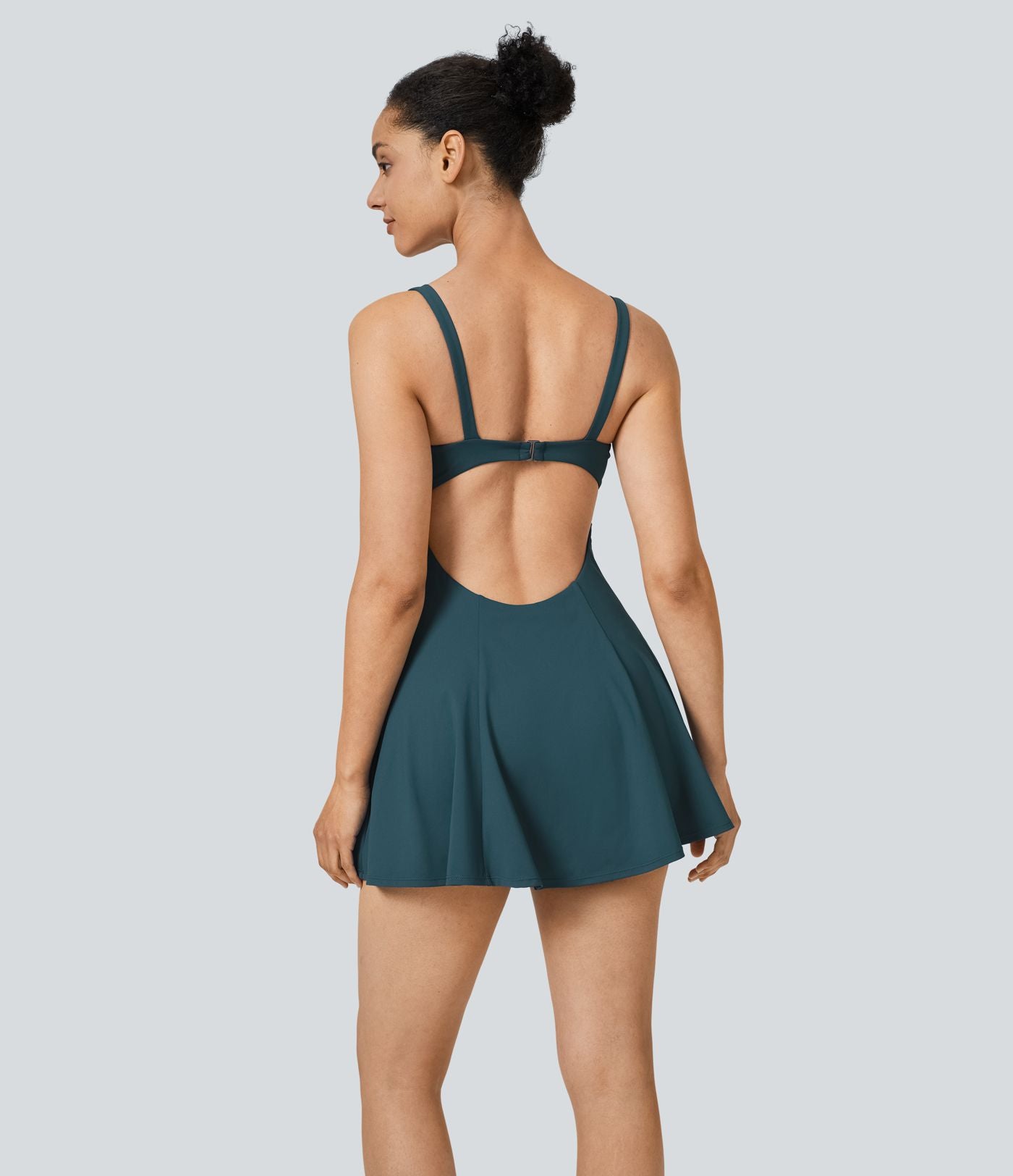 Softlyzero™ QuickDry Robe Sport de Tennis Mini 2-en-1 à Dos Nu avec Découpe et Poches