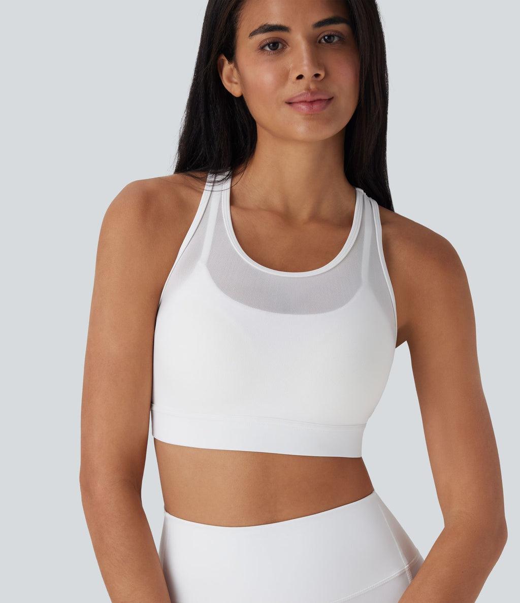 Brassière de sport entraînement SpeedWave™ soutien intermédiaire dos nageur mesh contrastant séchage rapide bonnets A-D
