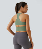 Softlyzero™ Plush Plus Débardeur Yoga Crop à Col U Plongeant Dos Nu Dos Nageur Découpé - UPF50+
